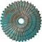 Ekena Millwork Eryn Ceiling Medallion (Fits Canopies up to 4"), 24 3/4"OD x 3 1/4"ID x 1 7/8"P, Copper Green Patina CM24ENCGS - alternate 1